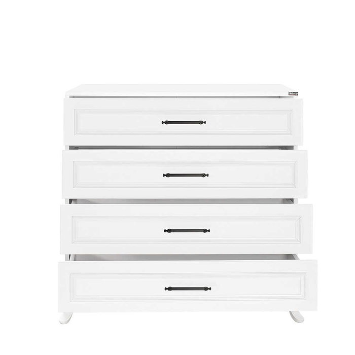 Hanah Home Cómoda Blanca con 4 Cajones
